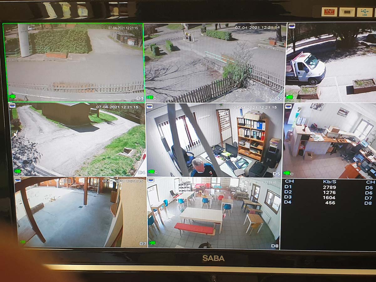 ecran-videosurveillance Système vidéosurveillance lieu public